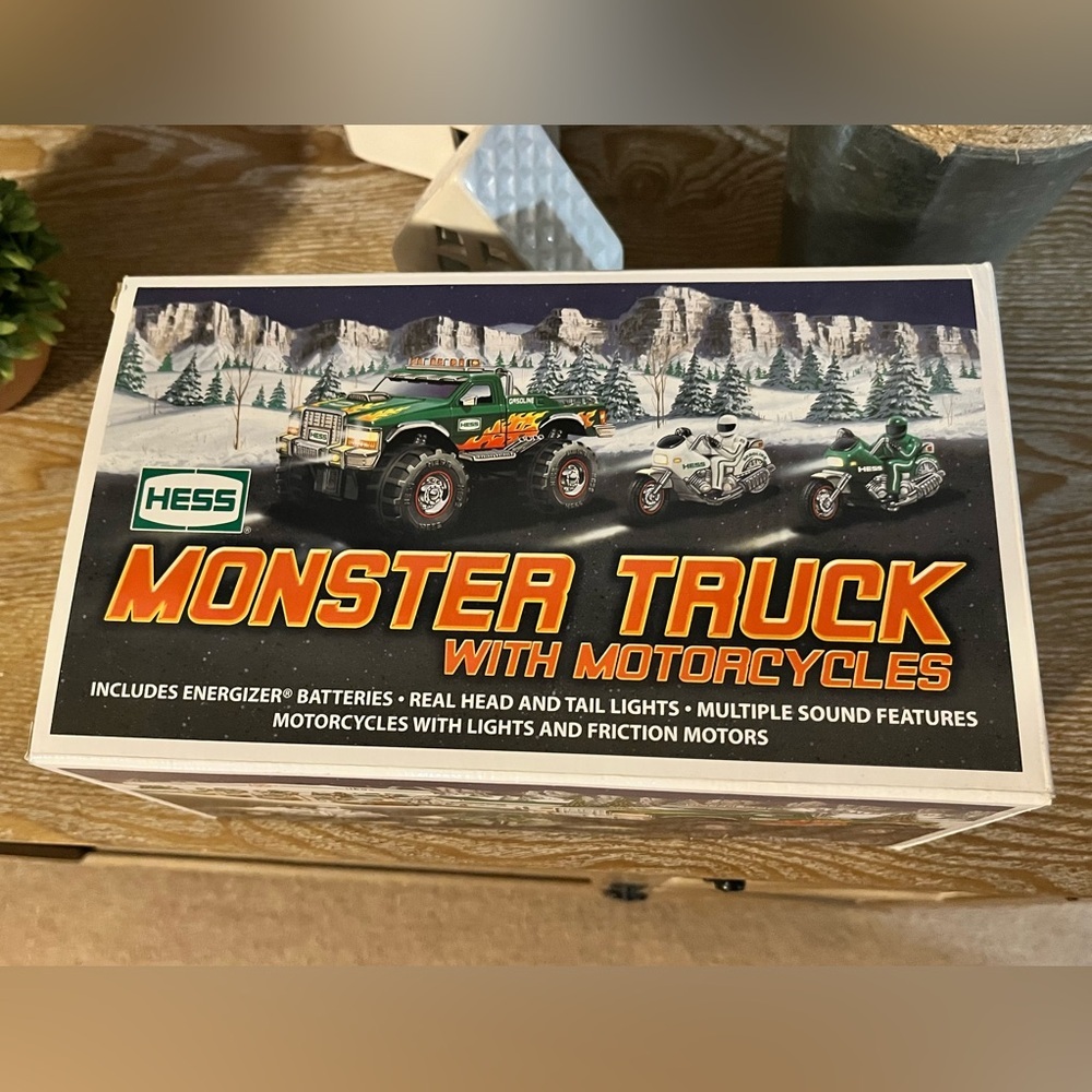 2007 Hess Monster Truck with Motorcycles